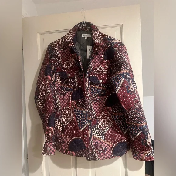 NWT Paisley quilted shirt jacket - Picture 4 of 7